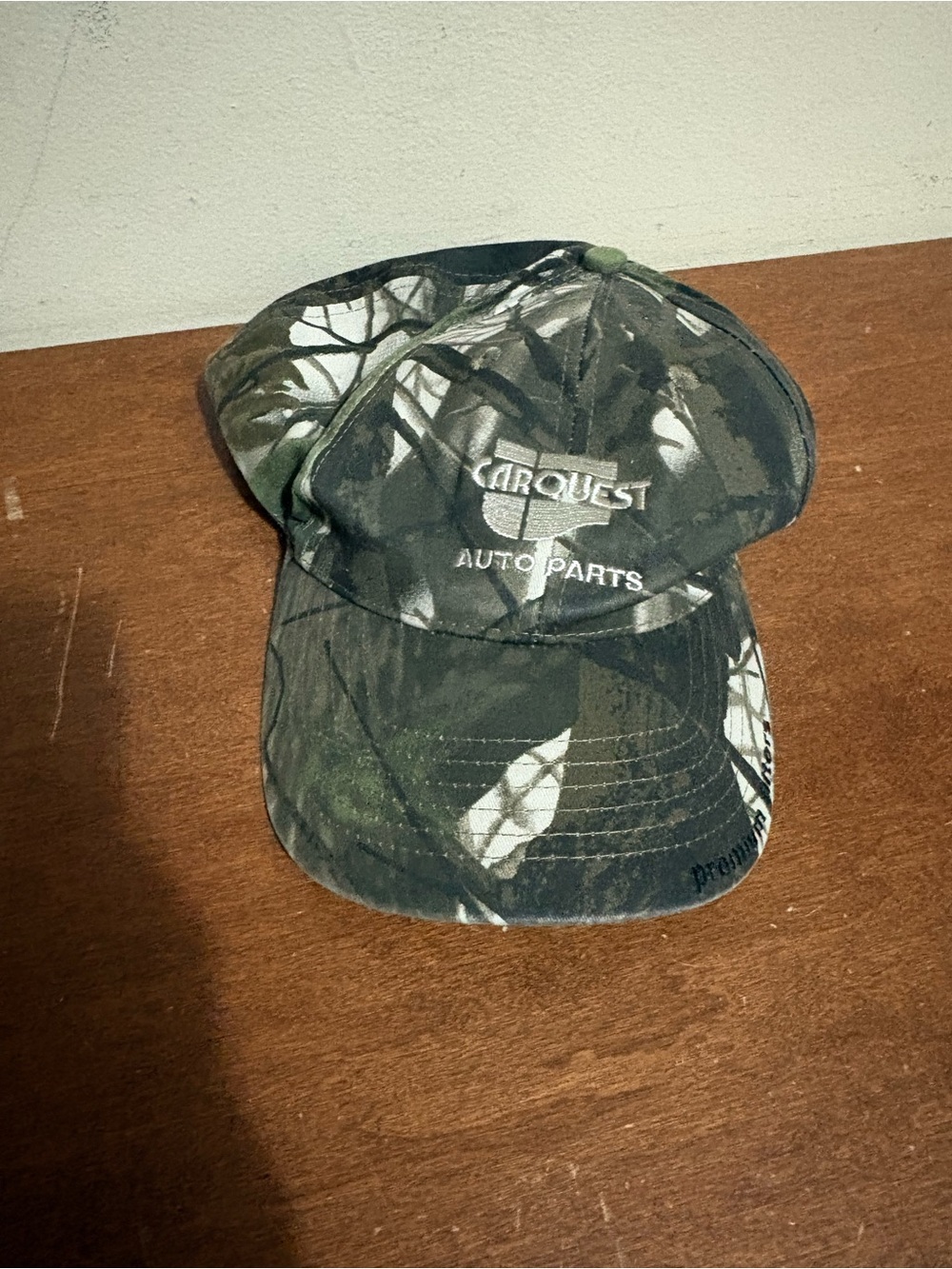 Carquest Camouflage Adjustable Baseball Cap Men's Outdoor Auto Parts Theme